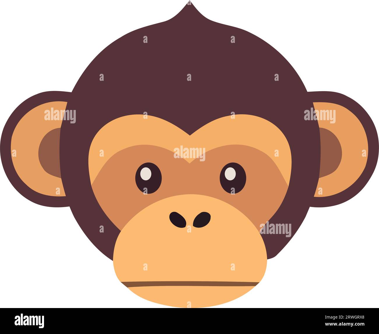 Cute monkey face Stock Vector Image & Art - Alamy