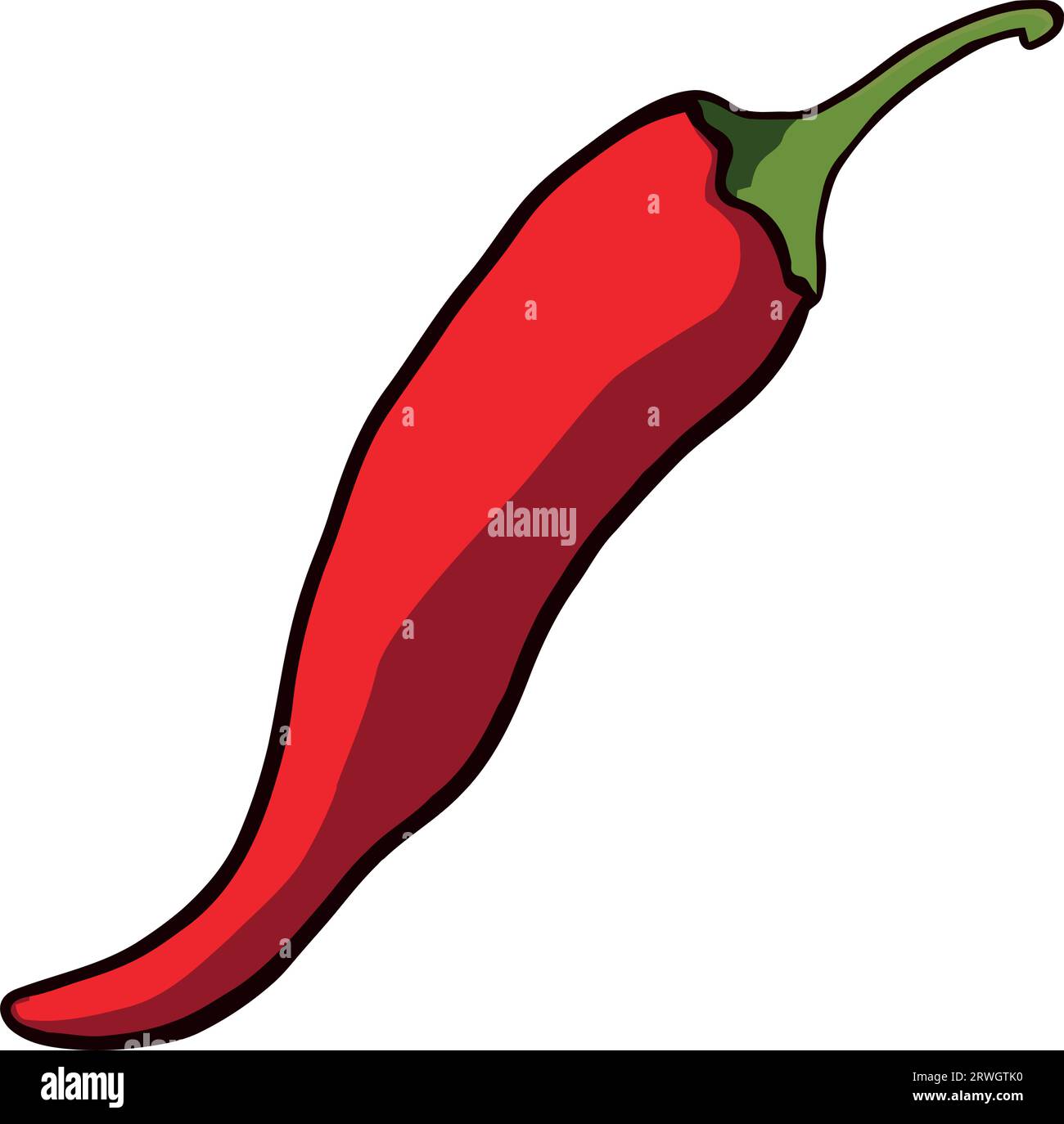 Burning jalapeno pepper Stock Vector Image & Art Alamy