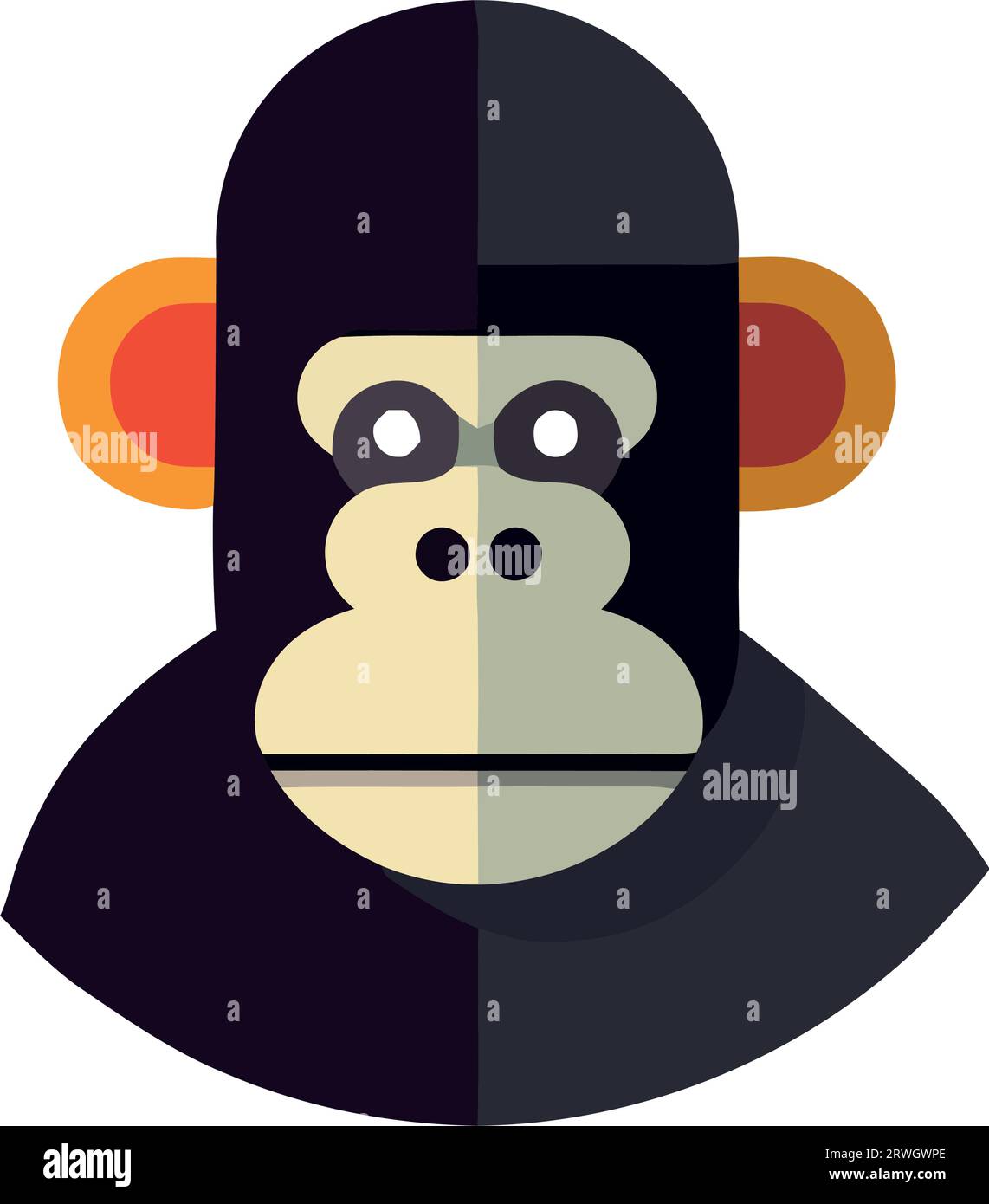 Cute primate face Stock Vector Image & Art Alamy