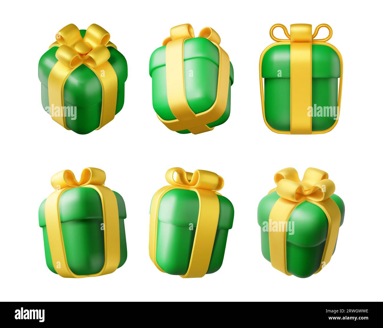 3D Gift Box Set Isolated Stock Vector Image & Art - Alamy