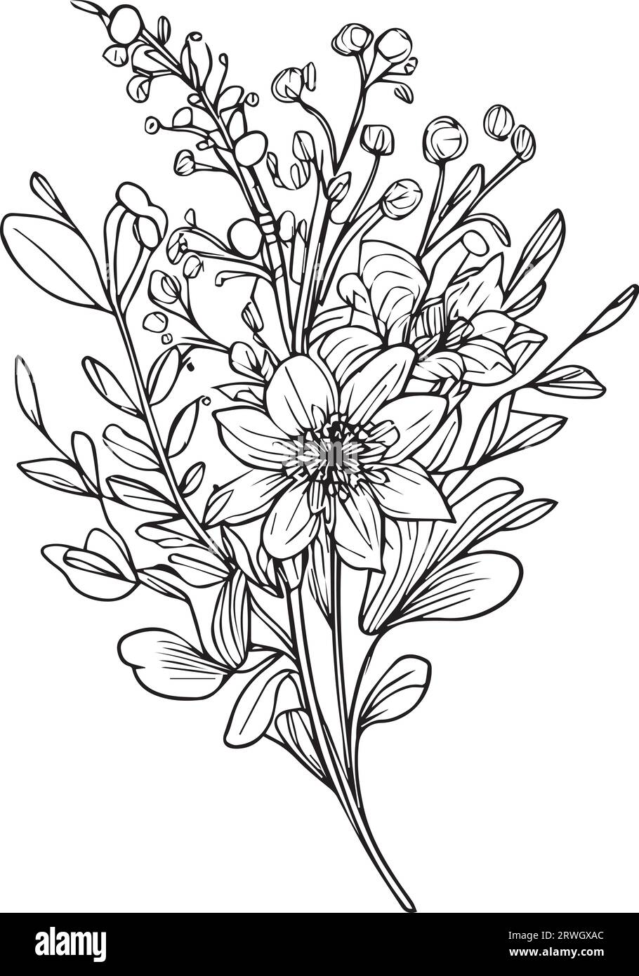 minimalist wildflower drawing aesthesic wildflower drawing wildflower