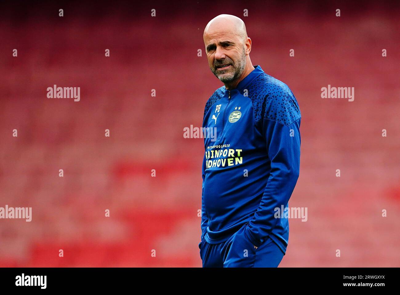 Psv Eindhoven Manager Peter Bosz During A Training Session At The 