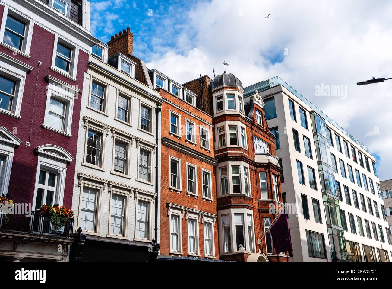London, UK - August 27, 2023: View of luxurious Bond Street in the West End. It is one of the most expensive and sought after areas of real estate in Stock Photo