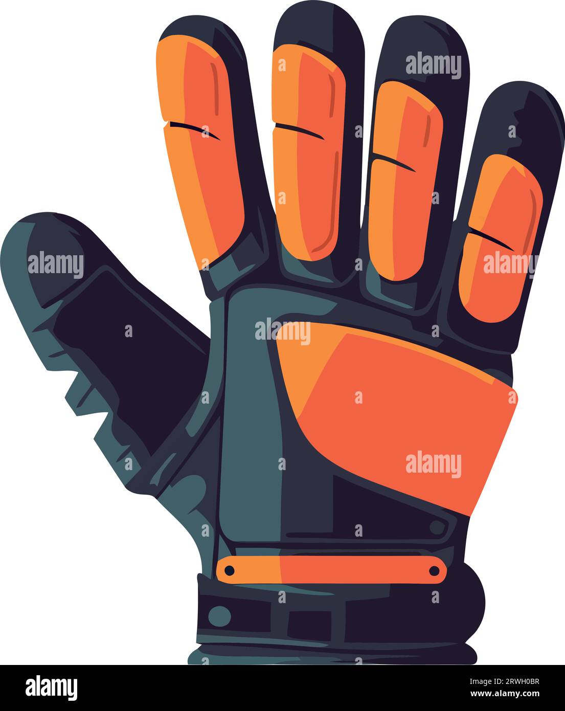 Gloves linear icon. Thin line illustration. Leather gloves contour