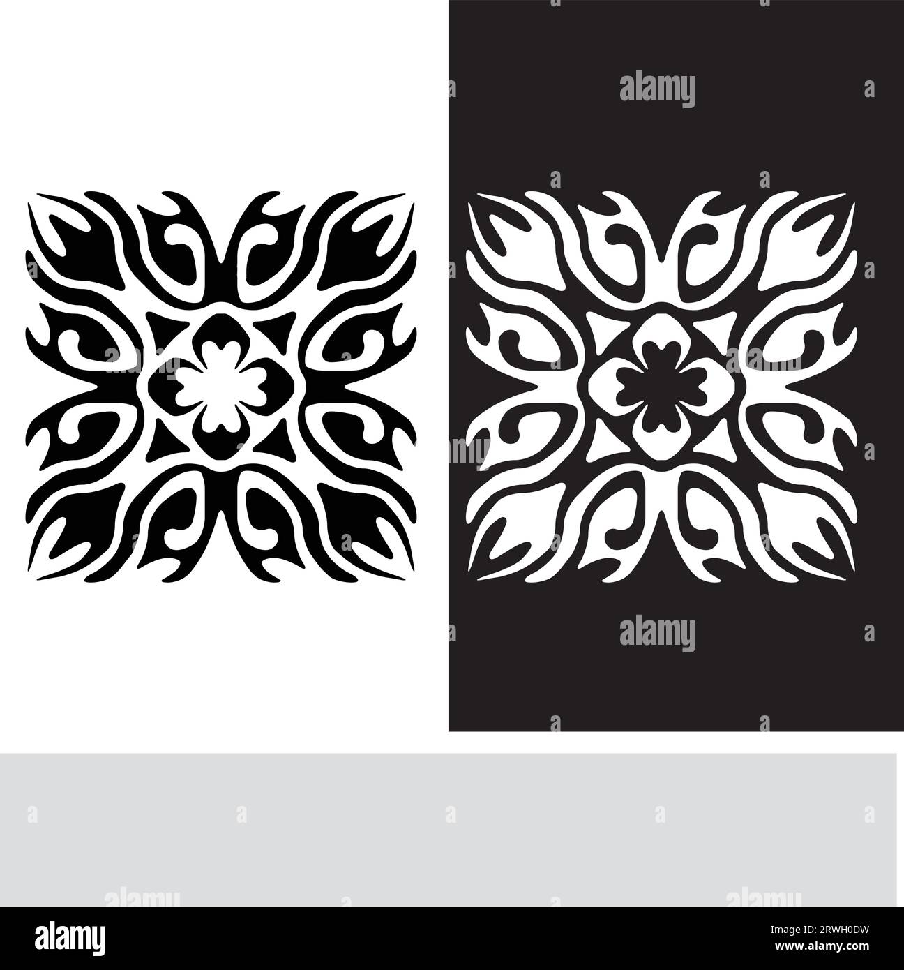 vector flat design arabesque seamless pattern Stock Vector Image & Art ...