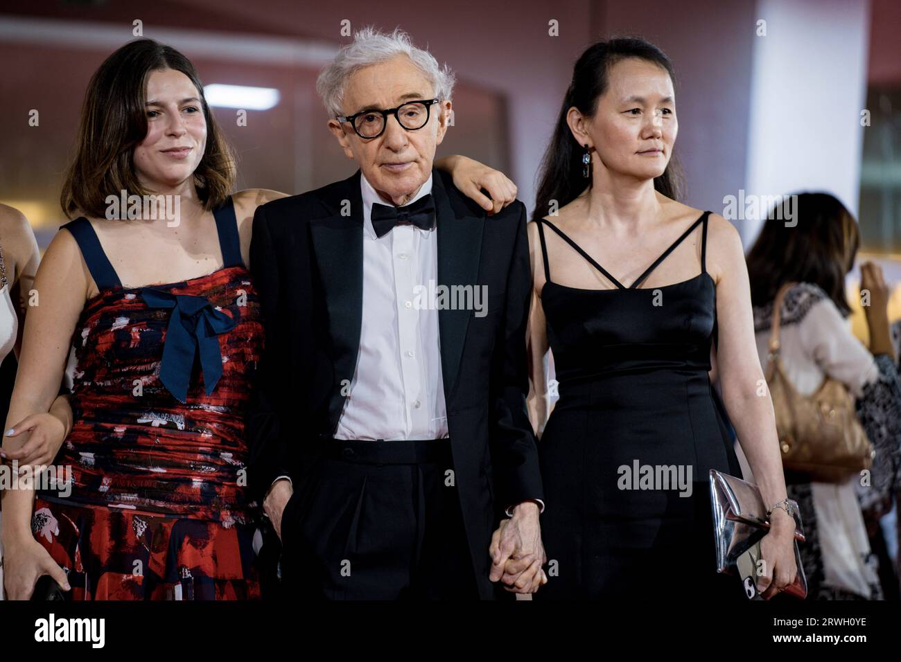 VENICE, ITALY - SEPTEMBER 04: Woody Allen, Soon-Yi Previn, Bechet Allen