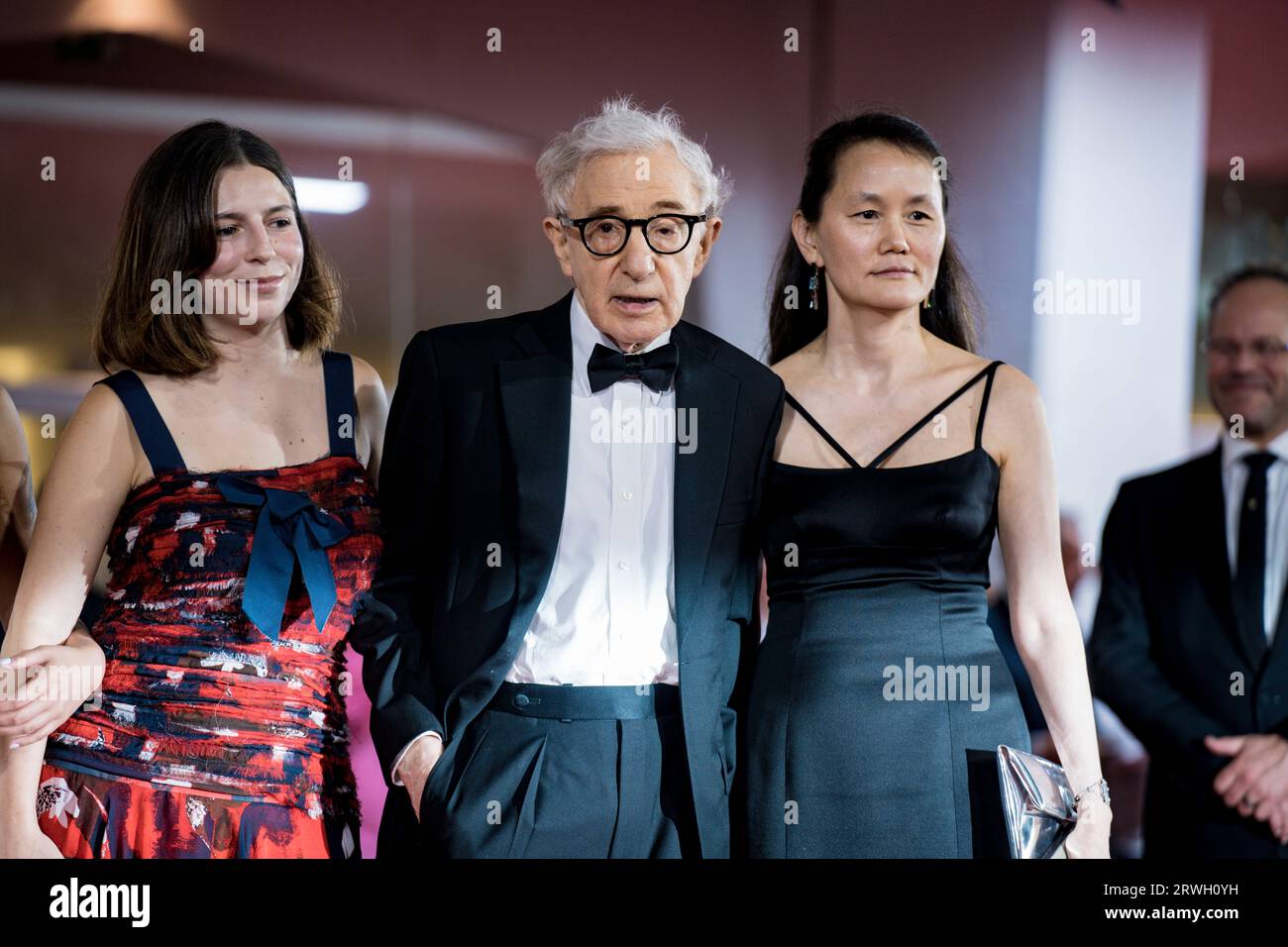 VENICE, ITALY - SEPTEMBER 04: Woody Allen, Soon-Yi Previn, Bechet Allen