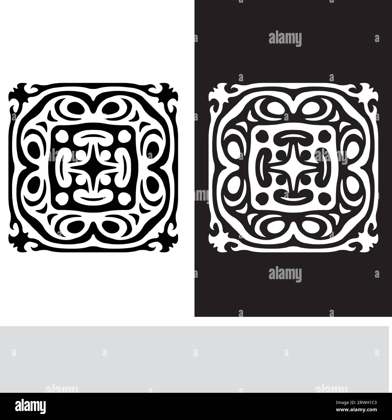 vector flat design arabesque seamless pattern Stock Vector