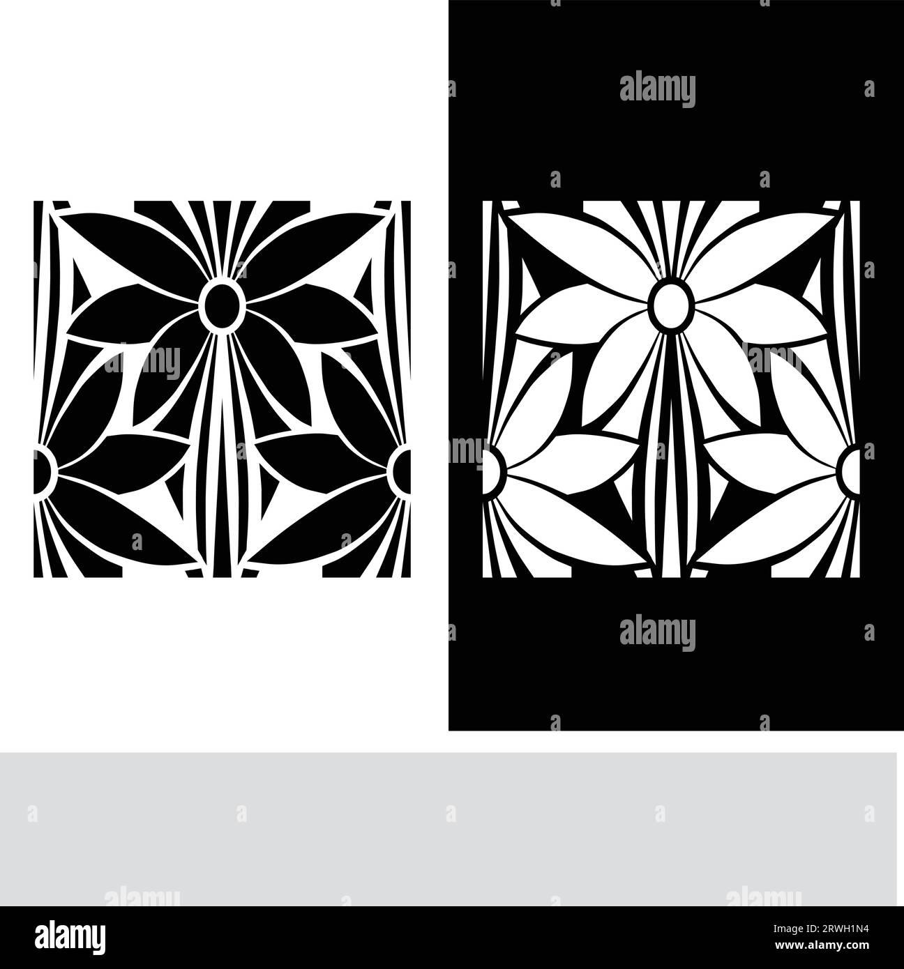 vector flat design arabesque seamless pattern Stock Vector Image & Art ...