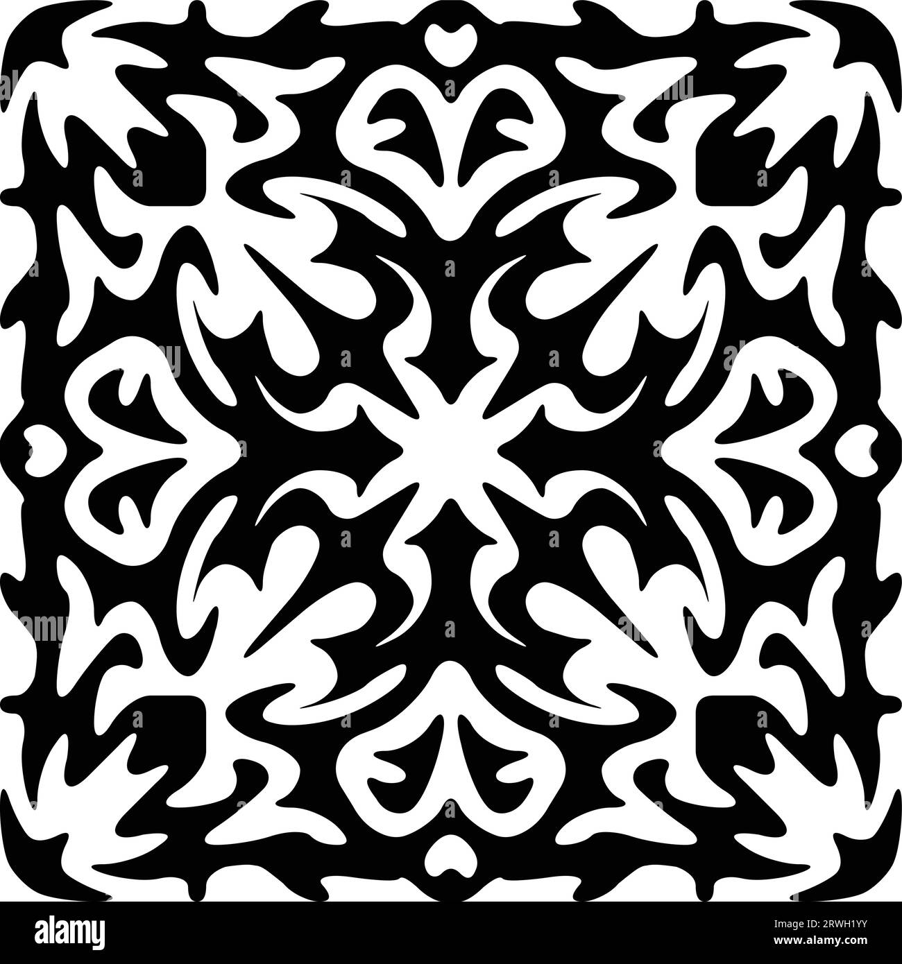 vector flat design arabesque seamless pattern Stock Vector Image & Art ...