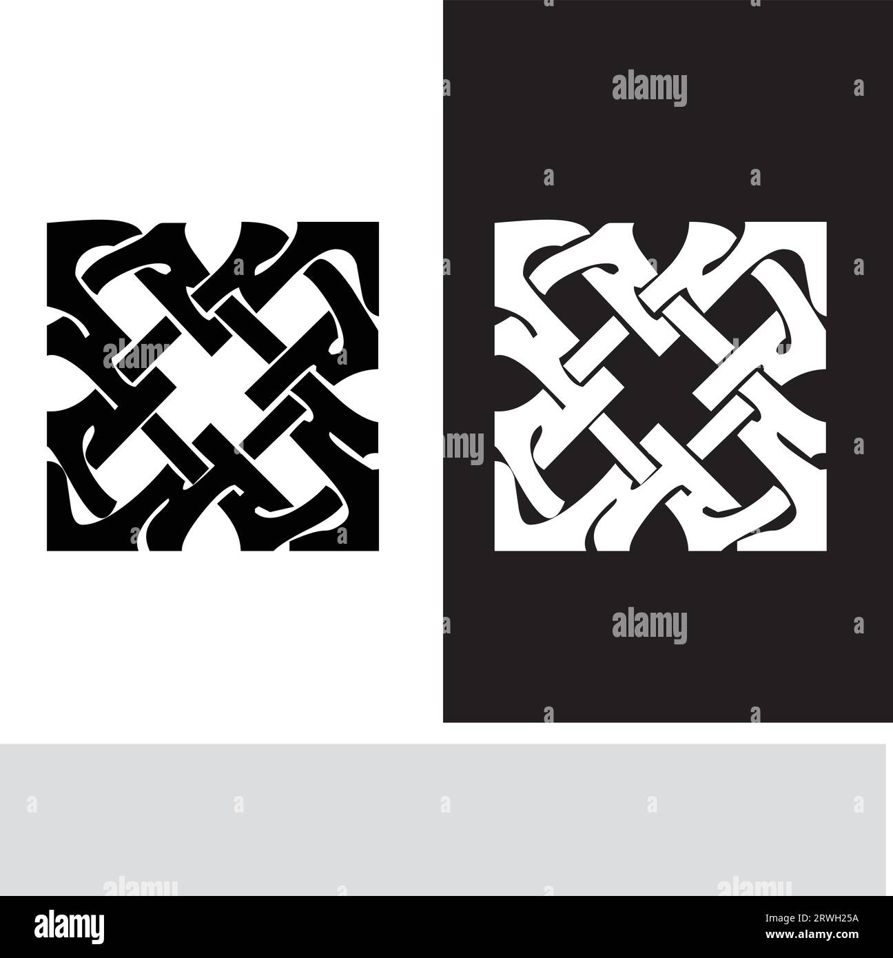 vector flat design arabesque seamless pattern Stock Vector