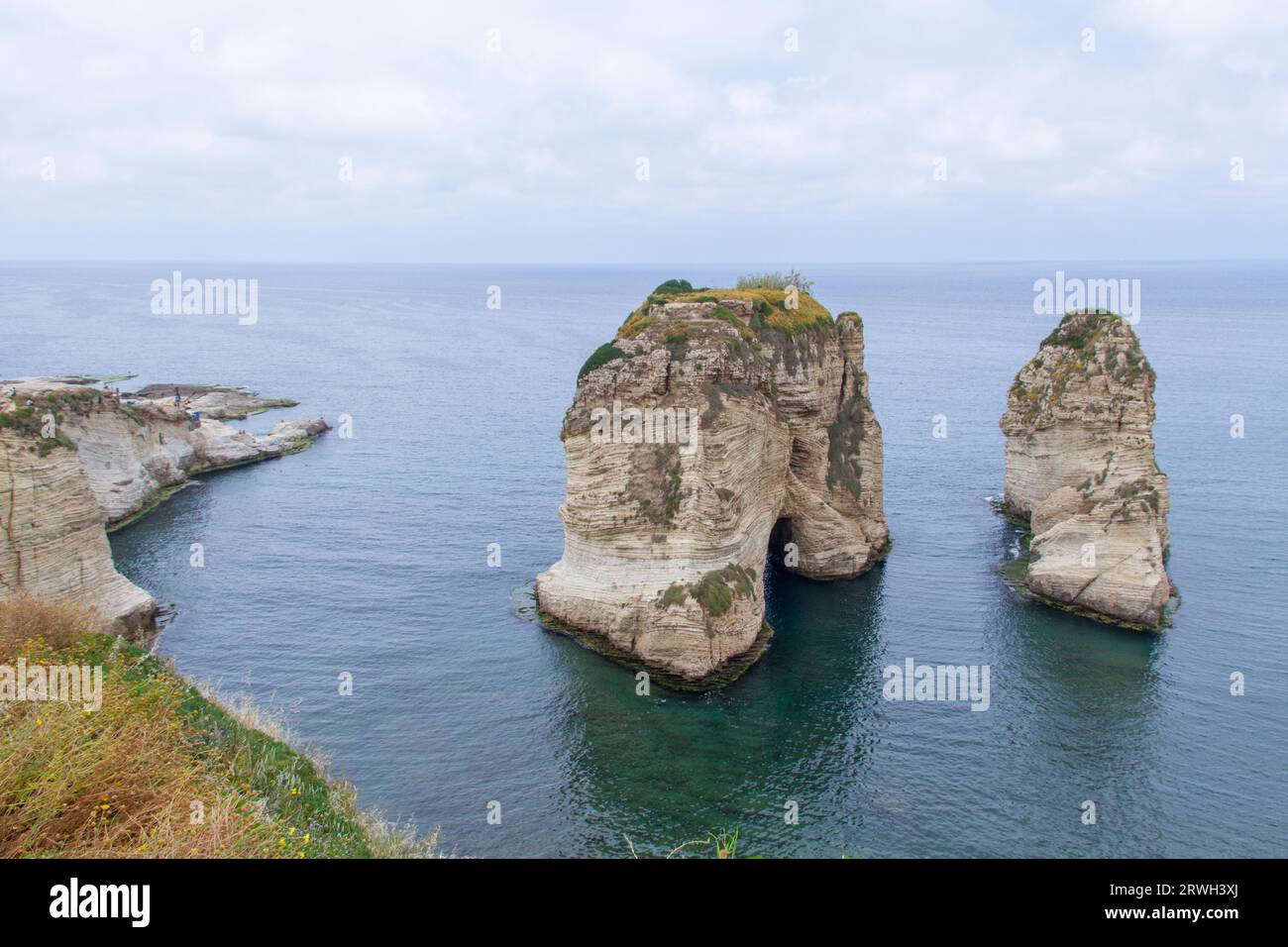 Pigeon Rocks, Beirut- in Lebanon Stock Photo - Alamy