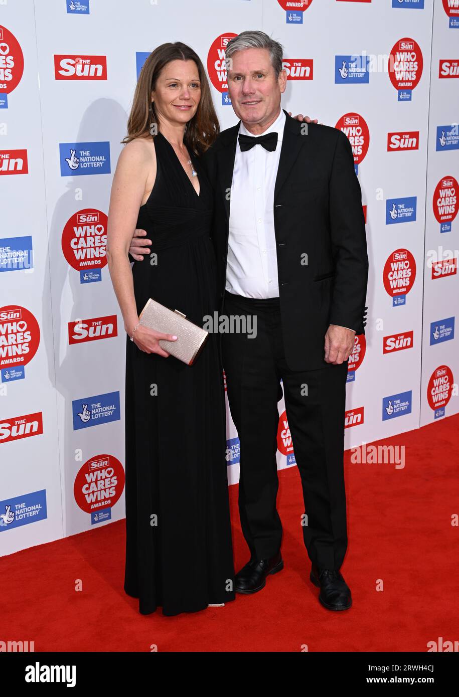 London, UK. September 19th, 2023. Sir Keir Starmer and Victoria Starmer