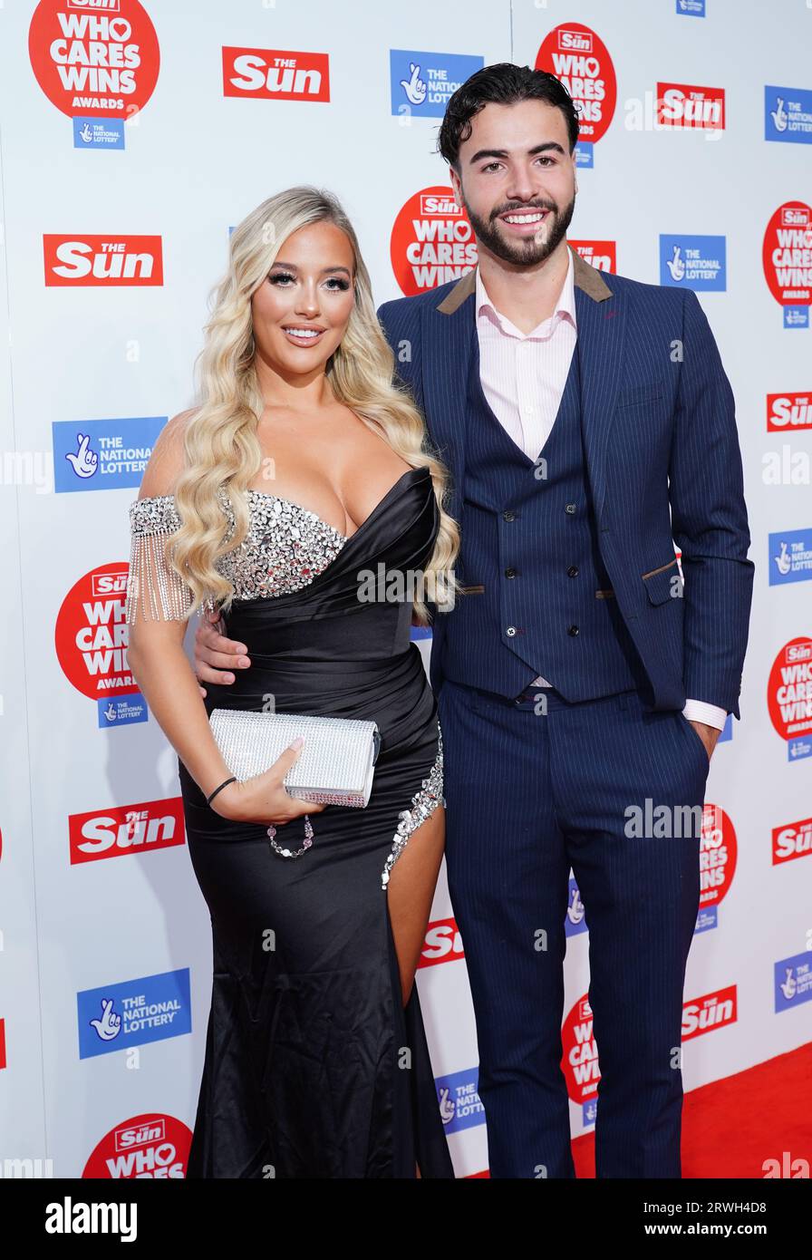 Jess Harding and Sammy Root attending The Sun Who Cares Wins Awards at ...