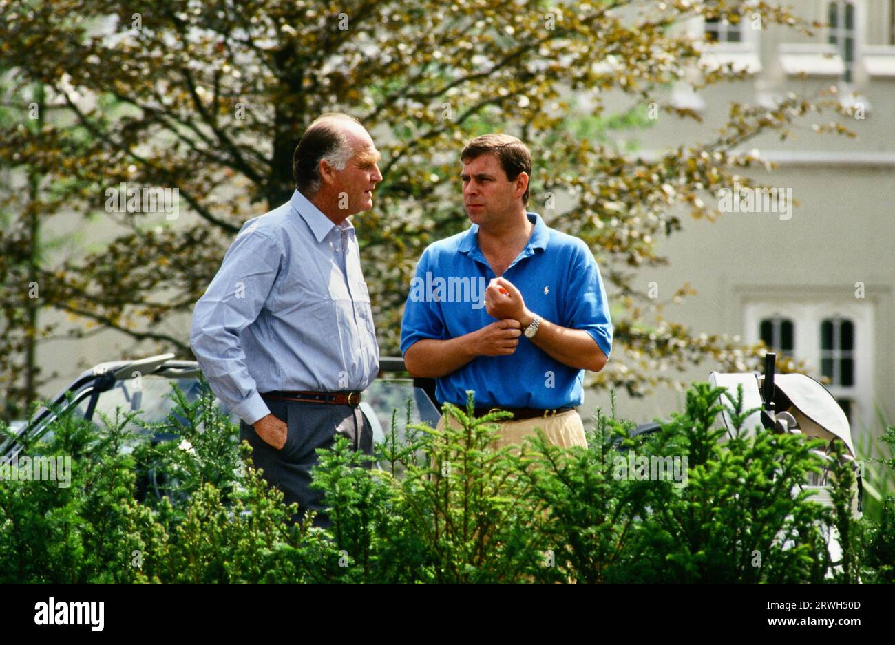 Prince Andrew, Major Ronald Ferguson,, Surrey, UK Stock Photo