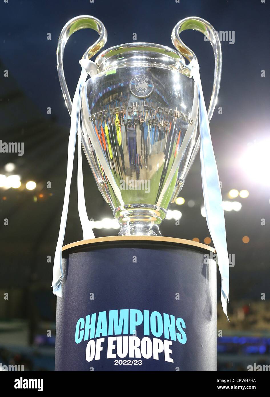 General View Of The UEFA Champions League Trophy Before The UEFA general-view-of-the-uefa-champions-league-trophy-before-the-uefa