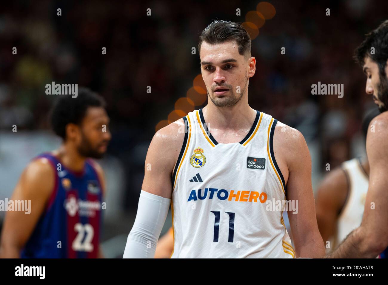 Murcia Región de Murcia Spain September 16, 2023. Mario Hezonja, Croatian Forward of  REal Madrid  during the match Real Madrid vs FC Barcelona Super Stock Photo