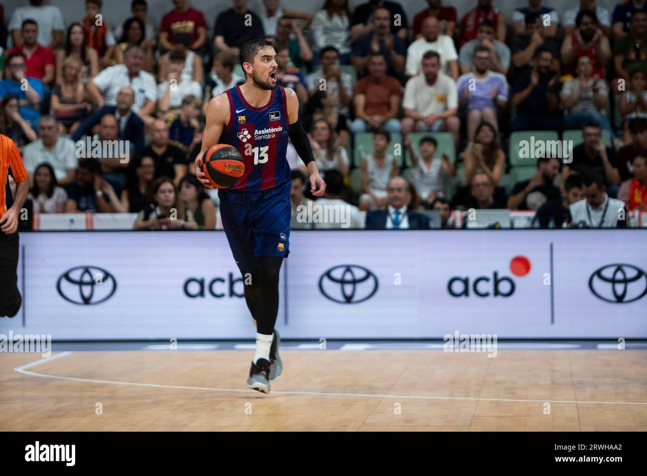 Murcia Región de Murcia Spain September 16, 2023. Tomas Satoransky, Czech Republic of FC Barcelona during the match Real Madrid vs FC Barcelona Super Stock Photo