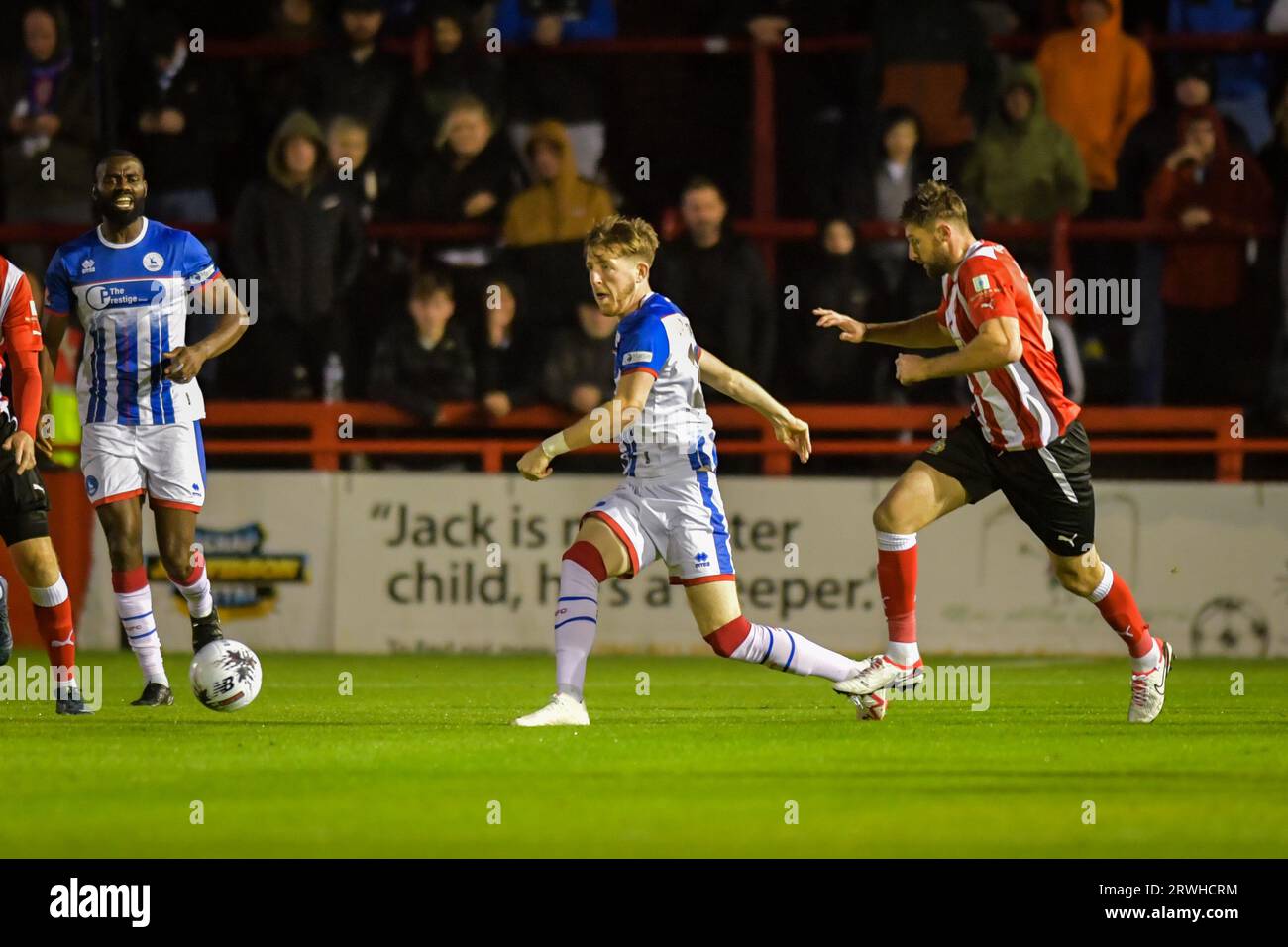 Hartlepool United's Kieran Burton during the Vanarama National League match  between Altrincham and Hartlepool United at