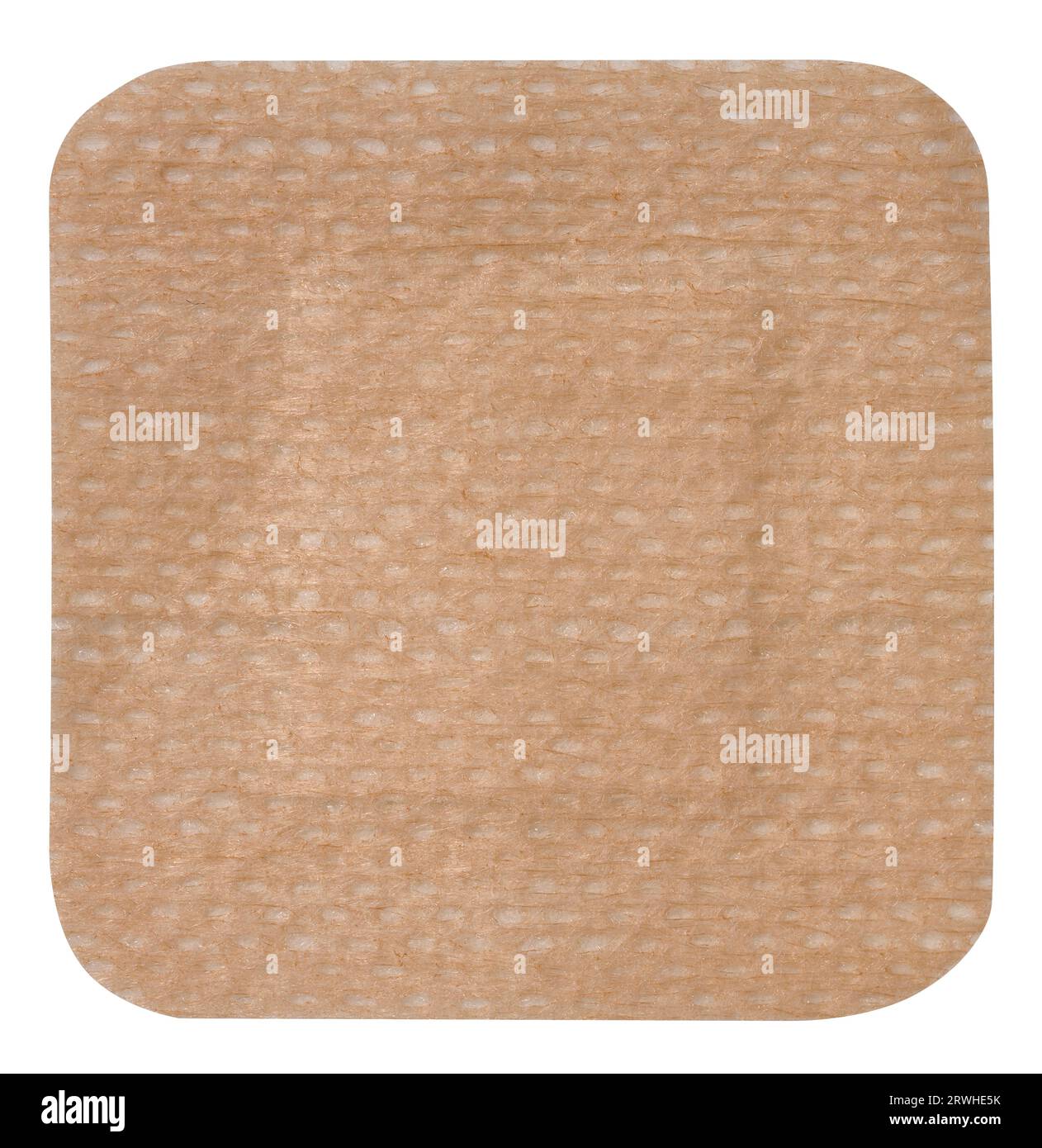 Square medical brown textile plaster on white isolated background Stock ...