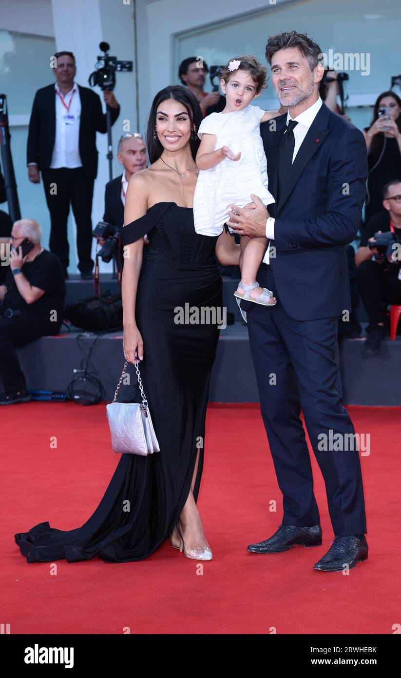 VENICE, ITALY - SEPTEMBER 02: Fabio Fulco and Veronica Papa attends a