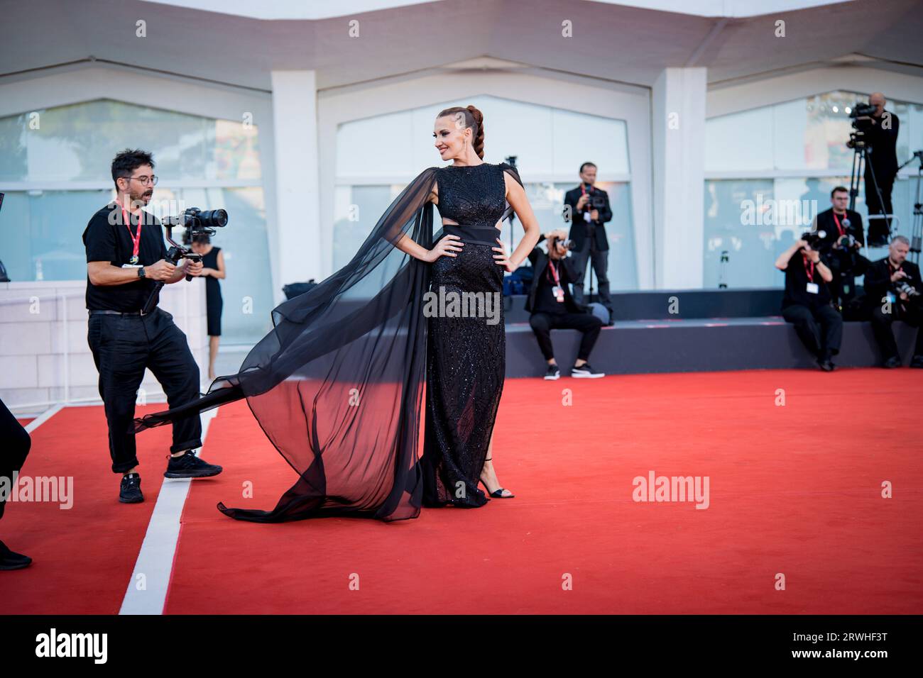 VENICE, ITALY - SEPTEMBER 05: Giulia Di Quilio attends a red carpet for