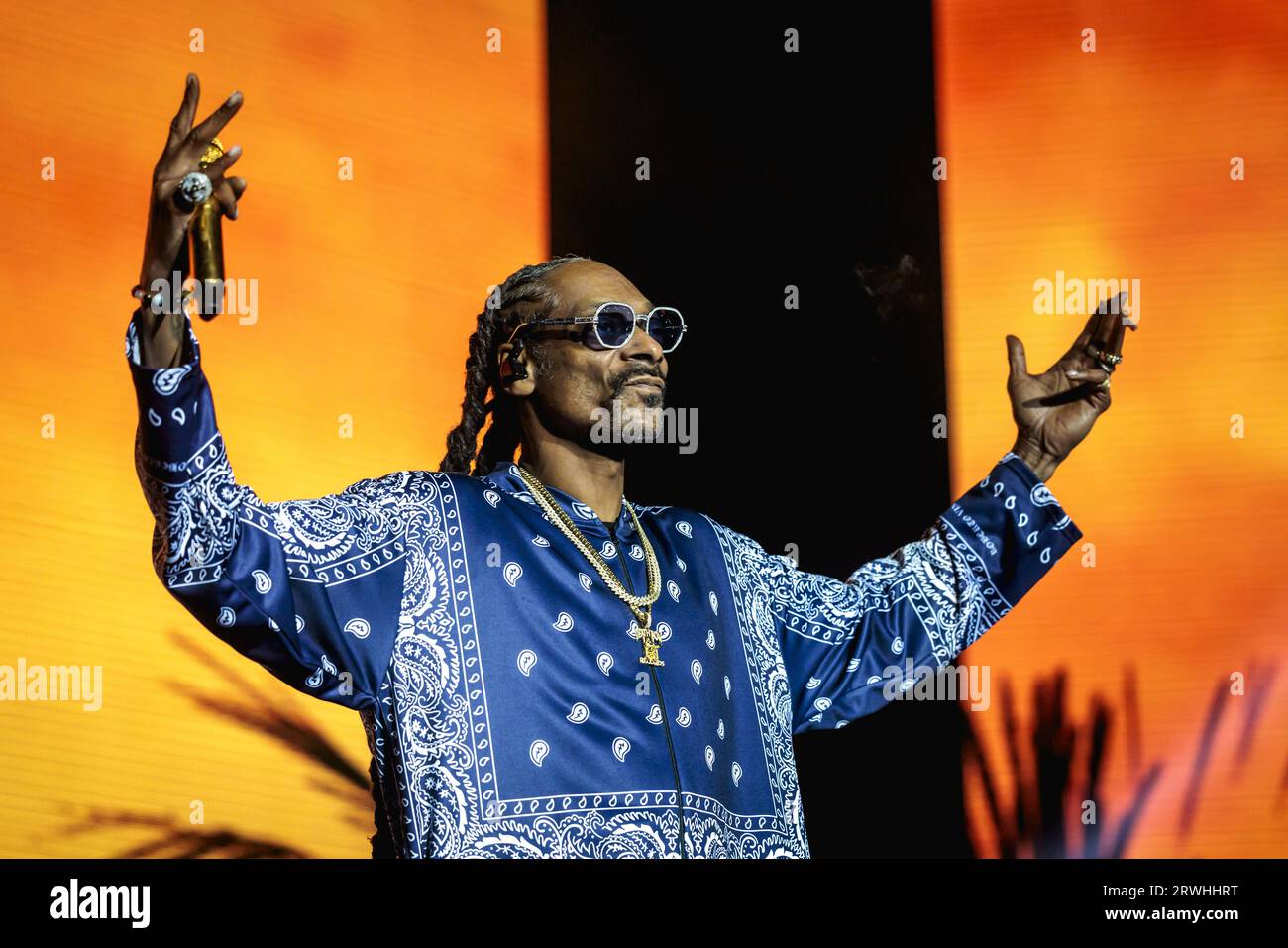 ROTTERDAM American rapper Snoop Dogg during a performance in