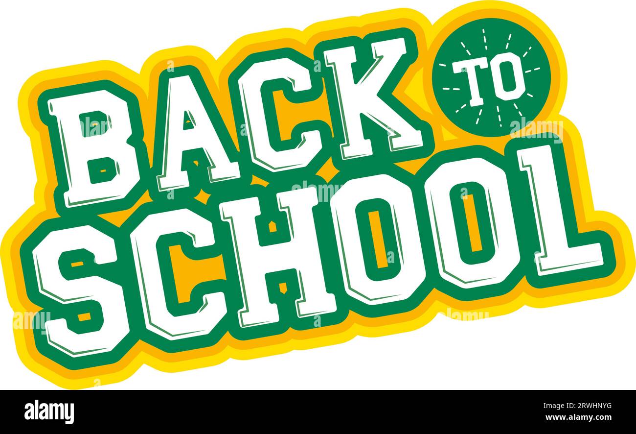 back to school typography Stock Vector Image & Art - Alamy