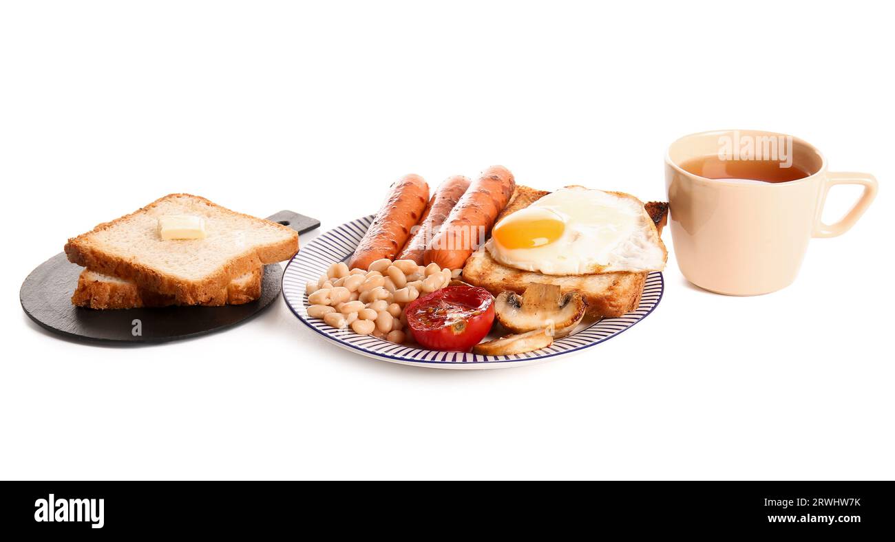 English breakfast menu Cut Out Stock Images & Pictures - Alamy
