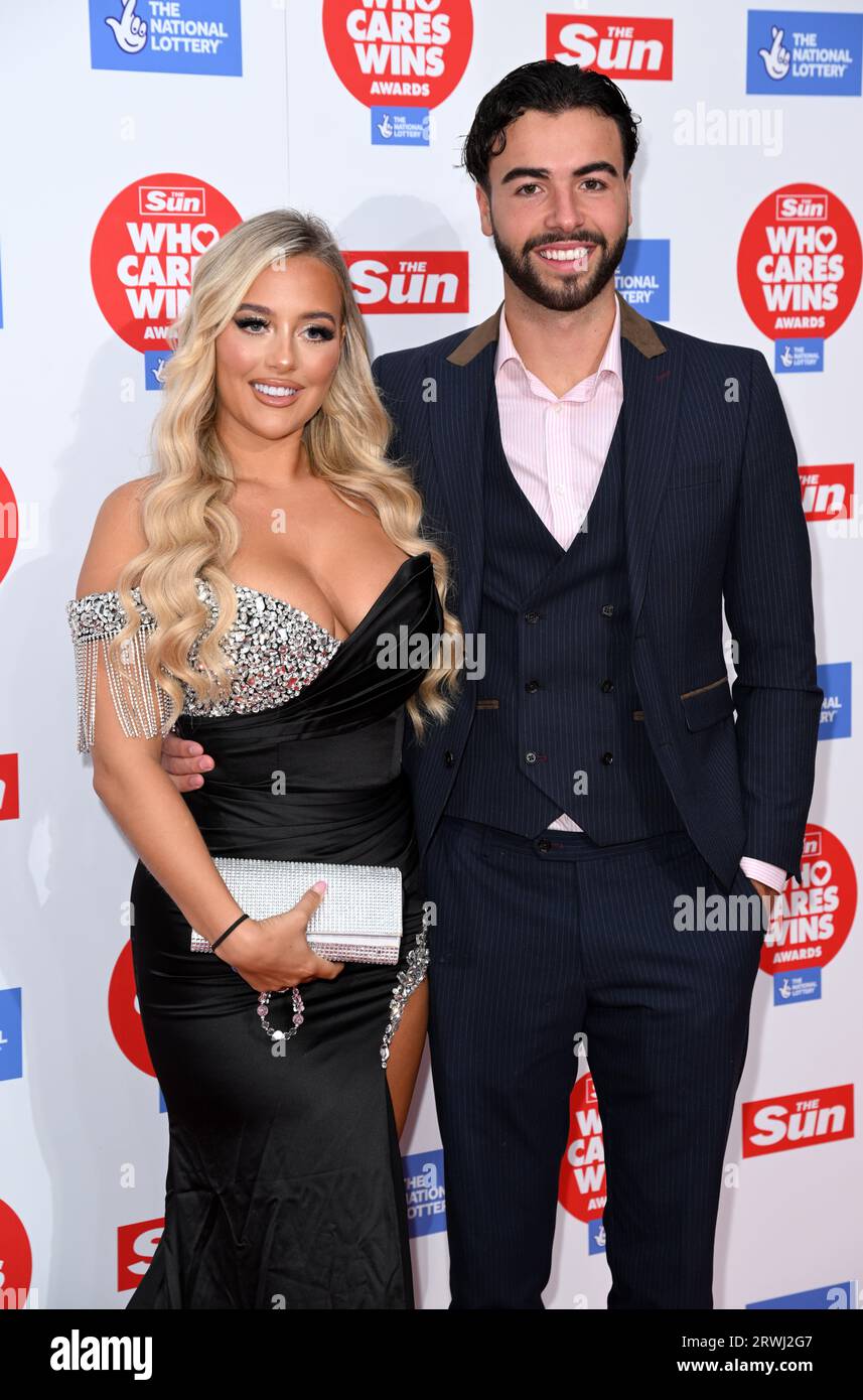 London, UK. September 19th, 2023. Jess Harding and Sammy Root arriving