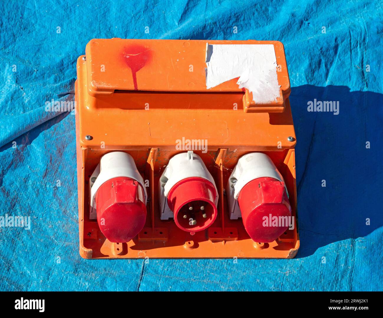 Industrial electric connector plugs used for power in machines