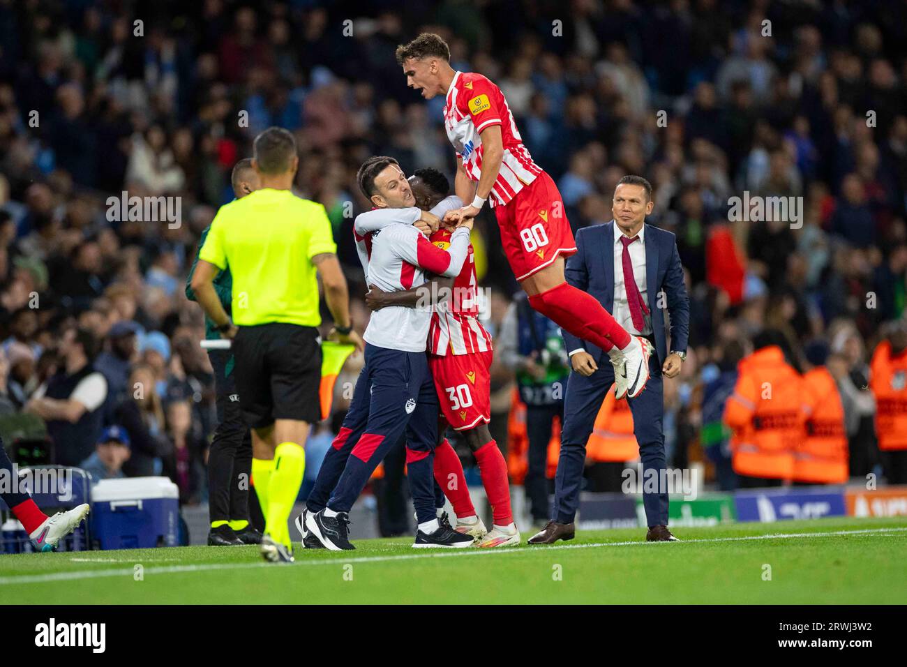 Osman Bukari of FK Crvena zvezda celebrates after scoring the team's  News Photo - Getty Images