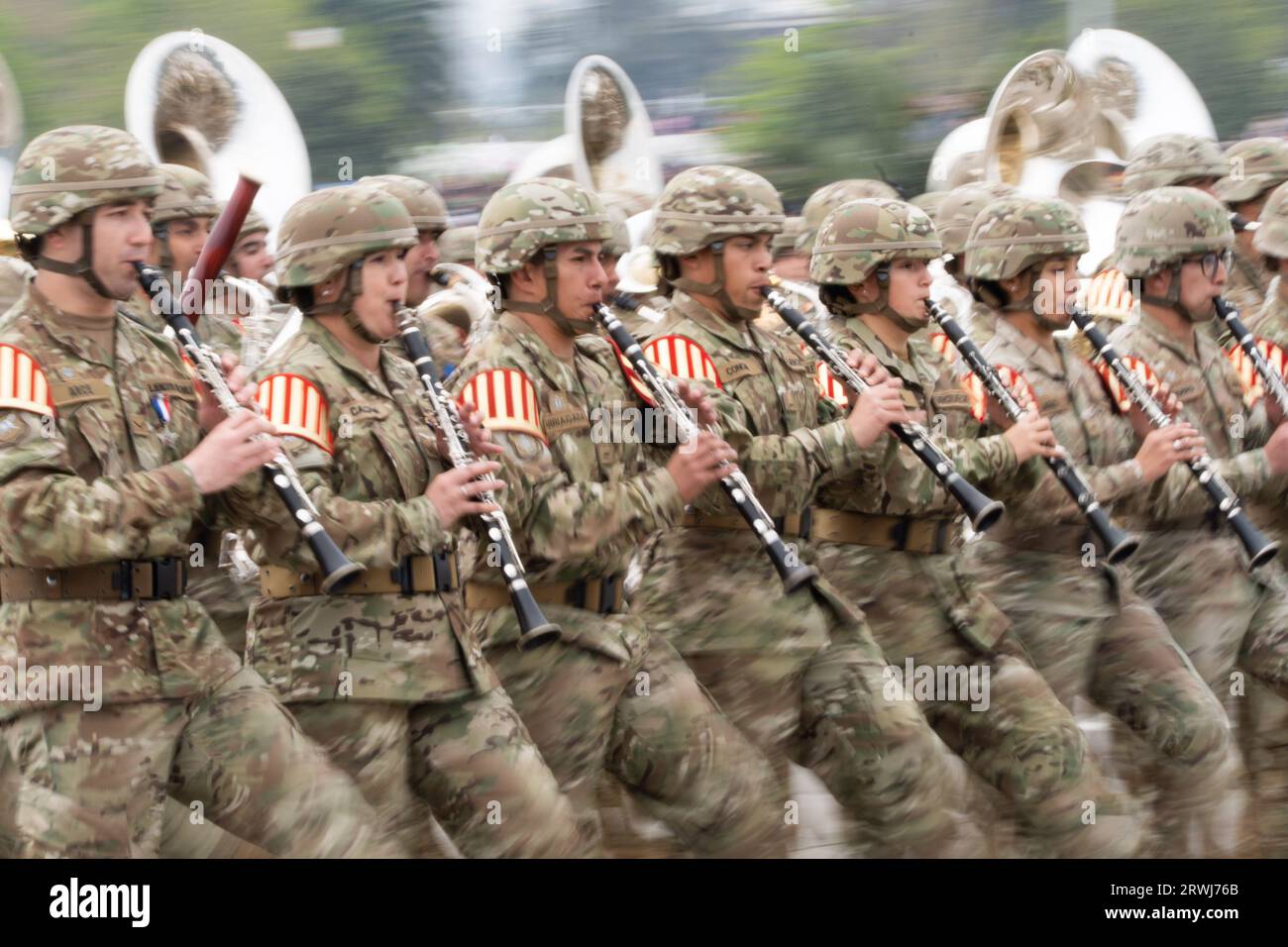 Military parade chile hi-res stock photography and images - Alamy