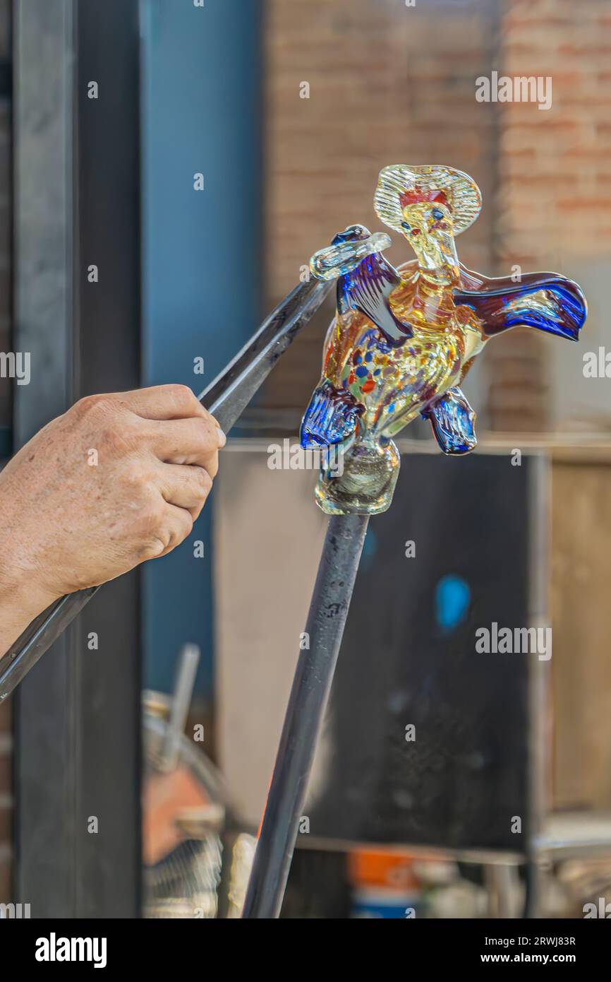 Mexico, Cabo San Lucas July 16, 2023 La Fabrica de Vidrio Soplado