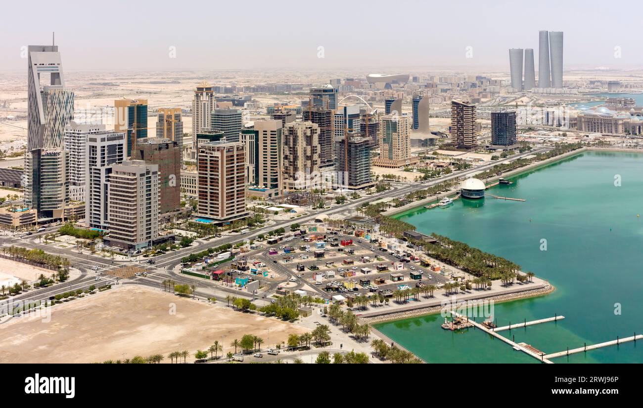 Doha Qatar development Stock Photo