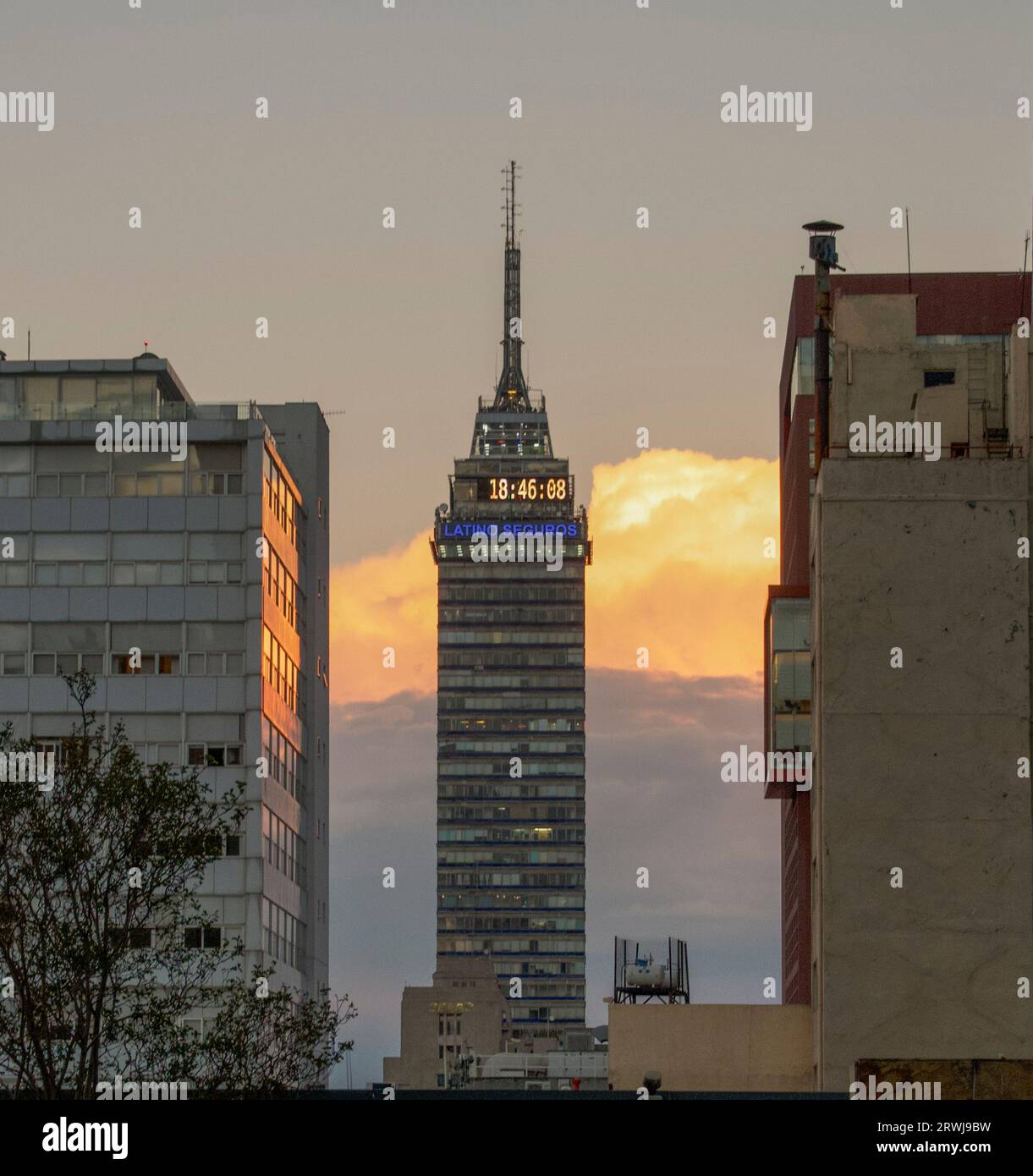 Torre Latinoamericana, Mexico City, Mexico Stock Photo