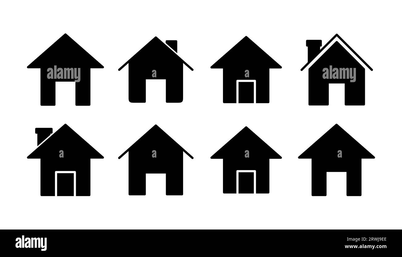 Home icon vector. House vector icon Stock Vector Image & Art - Alamy