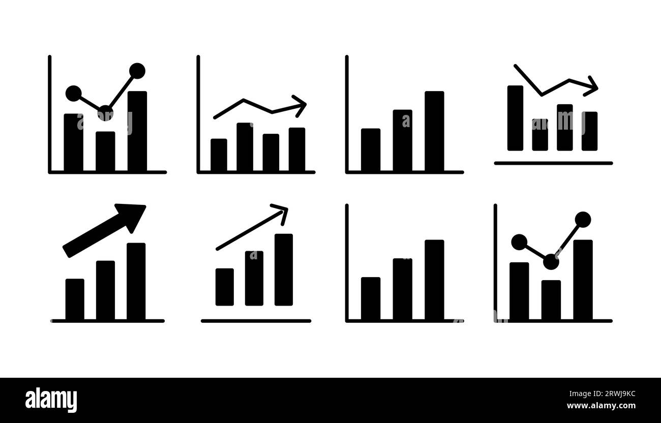 Growing graph Icon vector. Chart icon. Graph Icon Stock Vector Image ...