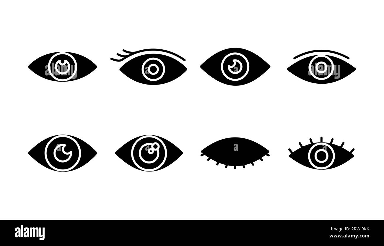 Eye icon. Look and Vision icon. Eye vector icon Stock Vector Image ...