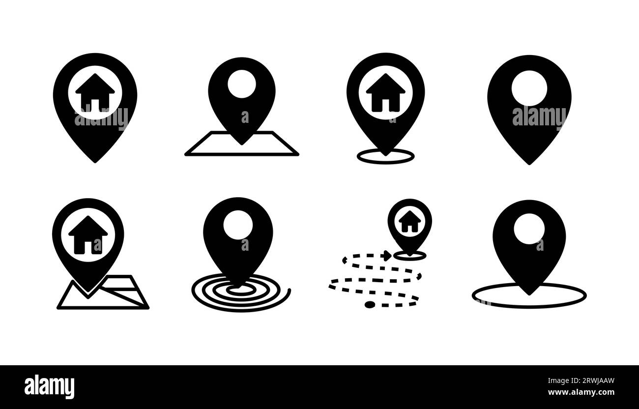 Address icon vector. location icon. address symbol. pin Stock Vector