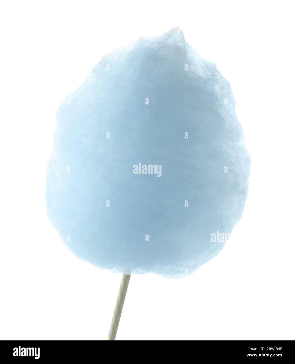 Stick with yummy cotton candy isolated on white Stock Photo - Alamy