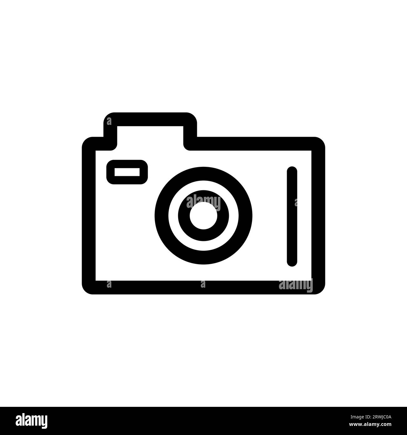 Dslr camera Icon. Lineal Style Dslr camera Outline Icon Vector