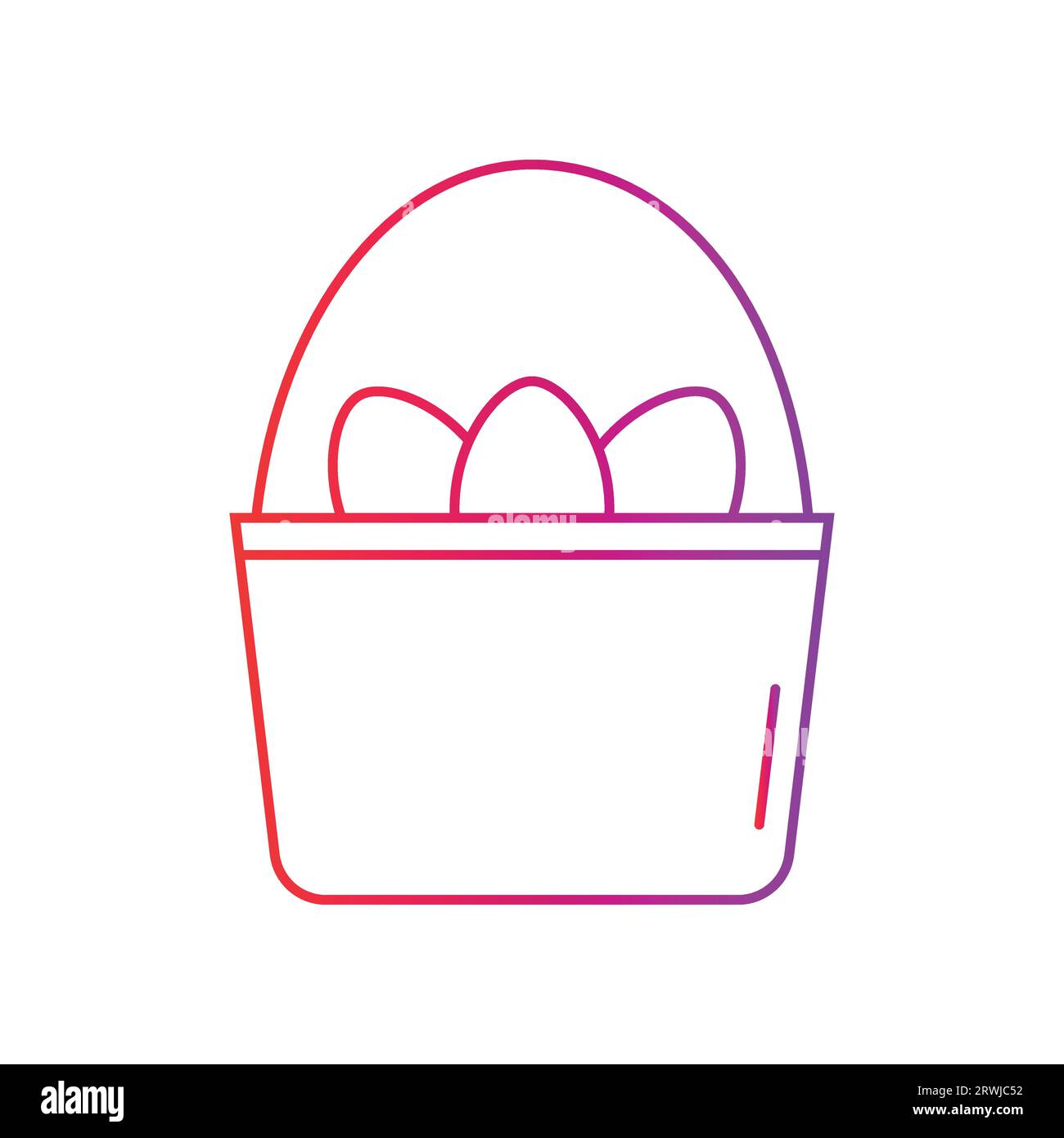 Eggs Basket Icon Eggs Basket Gradient Icon Symbol Vector Illustration eggs-basket-icon-eggs-basket-gradient-icon-symbol-vector-illustration
