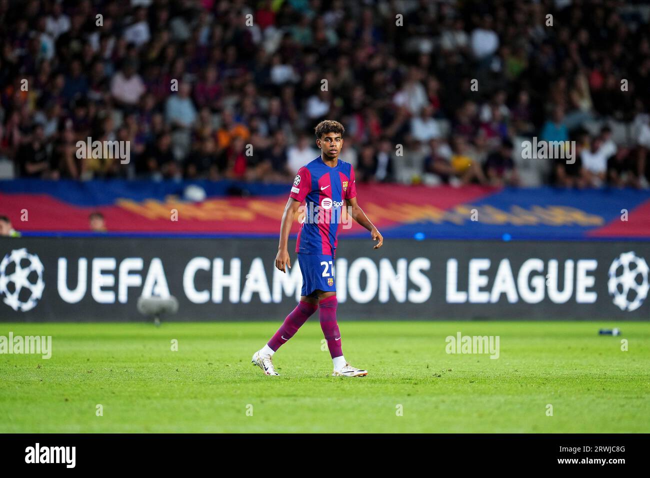 Barcelona, Spain. 19th Sep, 2023. Lamine Yamal of FC Barcelona during
