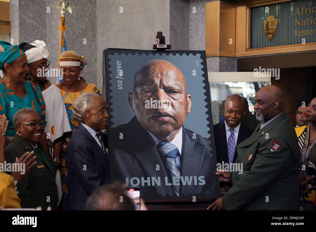 NEW YORK, NEW YORK SEPTEMBER 19 (LR) Laurie Cumbo, Rev. Al Sharpton
