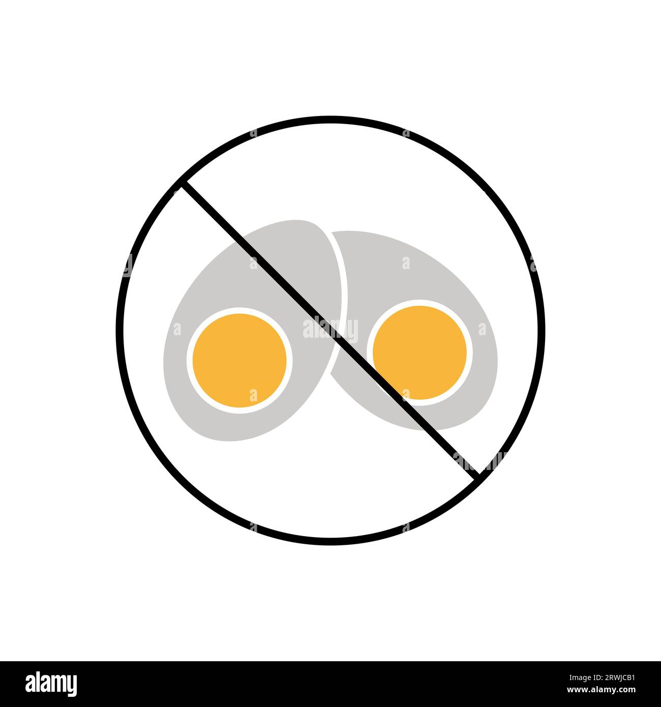 Food allergy warning sign Stock Vector Images Alamy