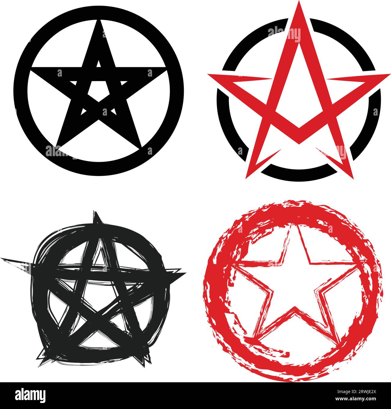 Pentagram icon vector illustration symbol design Stock Vector