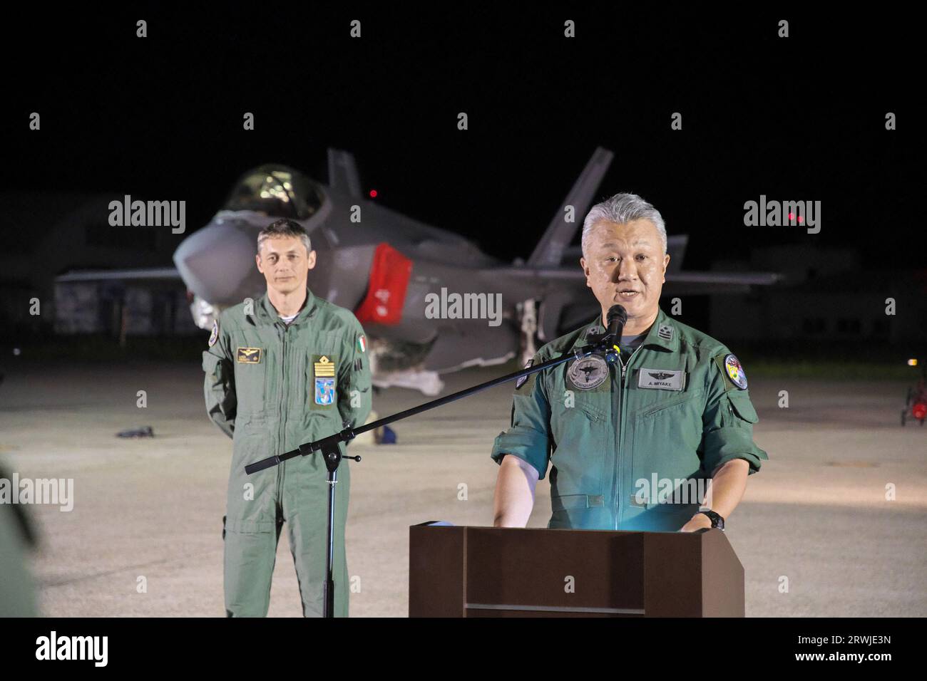 Japan Air Self Defense Force 6th Air Wing flight group Commander Col ...