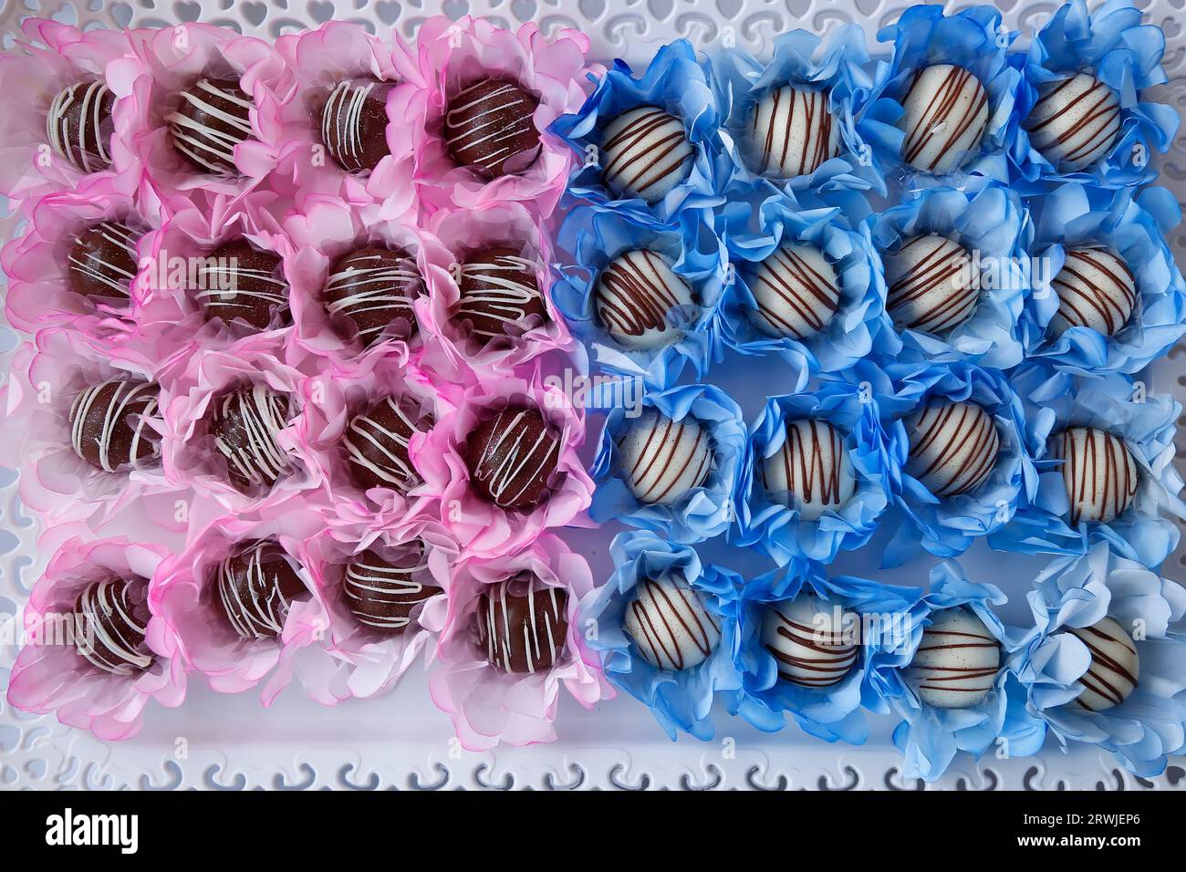 Delicious party candy, celebration candy, reception food Stock Photo