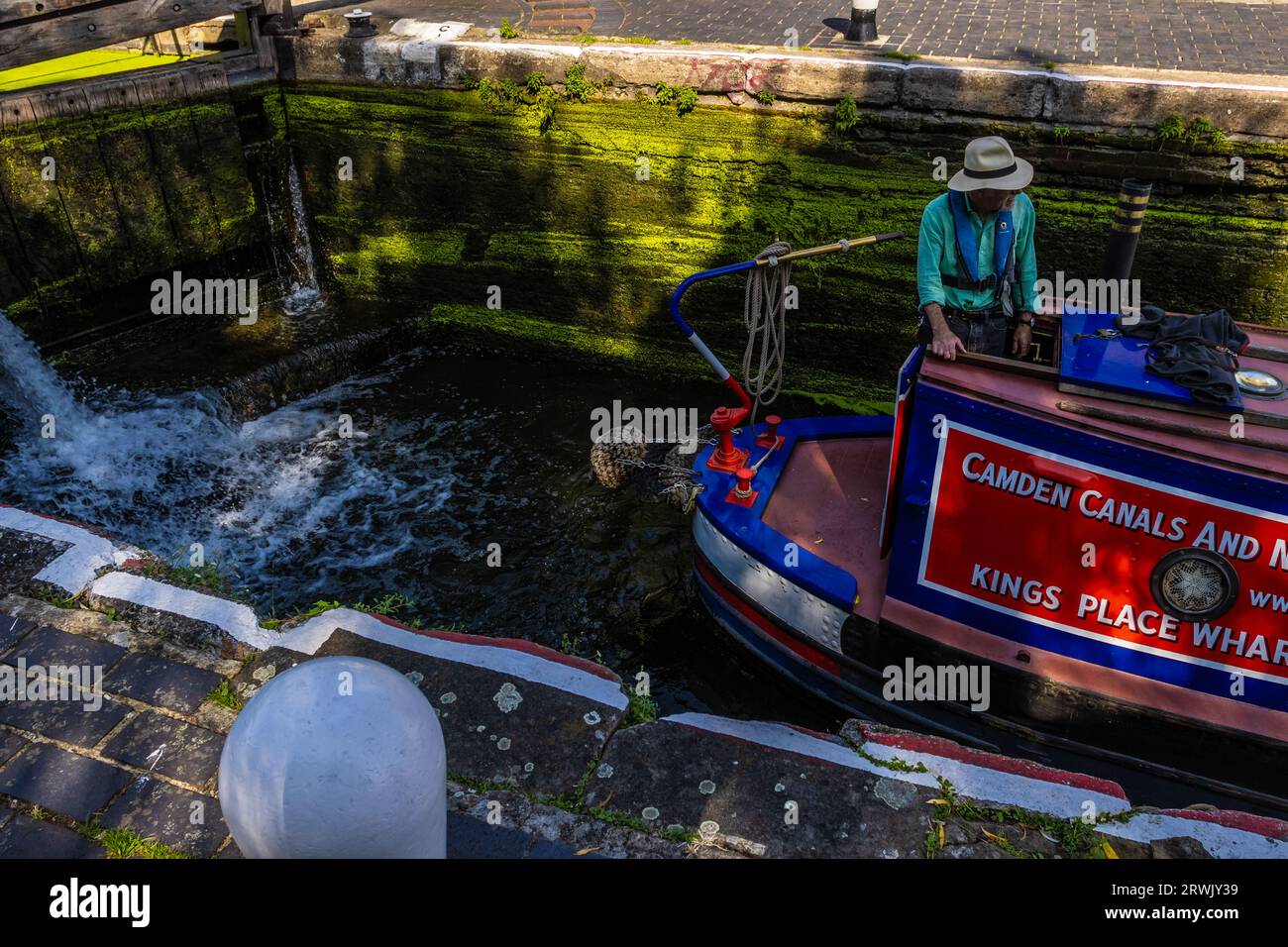 London City Road Lock Regent's Canal City of London Stock Photo - Alamy